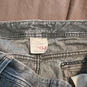 Banana republic striped wide leg trouser jeans 4